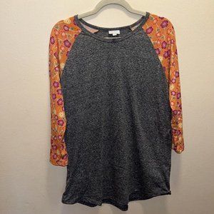 NEW LuLaRoe RANDY Top - Size XL - Solid Gray Body